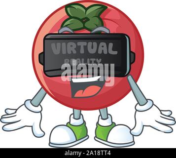 Virtual reality red velvet mascot cartoon Stock Vector Image & Art - Alamy