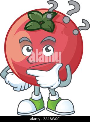 Thinking velvet apple fruit for healthy juice Stock Vector