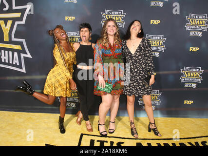 Hollywood, Ca. 24th Sep, 2019. Imani Hakim, Ashly Burch, Jessie Ennis, Charlotte Nicdao, at The Premiere Of FX's 'It's Always Sunny In Philadelphia' Season 14 at TCL Chinese Theatre in Hollywood, California on September 24, 2019. Credit: Faye Sadou/Media Punch/Alamy Live News Stock Photo