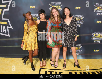 Hollywood, Ca. 24th Sep, 2019. Imani Hakim, Ashly Burch, Jessie Ennis, Charlotte Nicdao, at The Premiere Of FX's 'It's Always Sunny In Philadelphia' Season 14 at TCL Chinese Theatre in Hollywood, California on September 24, 2019. Credit: Faye Sadou/Media Punch/Alamy Live News Stock Photo