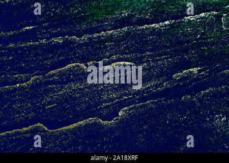 Dark blue green texture for designer background. Abstract background of cracked plaster. Great for design and texture background. Stock Photo