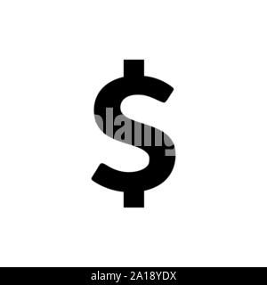 Money cash icon isolated on white. Cash symbol Stock Vector