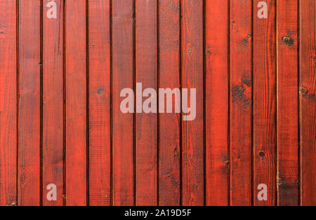 stained wood planks fence background - vertical lines Stock Photo