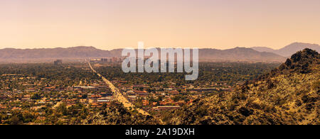 Panorama of Phoenix downtown Stock Photo