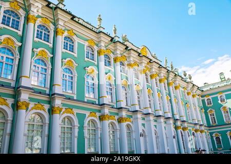 St. Petersburg, Russia - July 7, 2019: Exterior of Hermitage Museum from inner yard Stock Photo