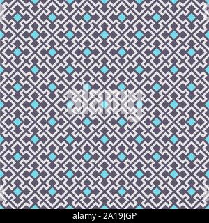 Abstract rhombuses seamless pattern. Repeating ethnic ornament. Embroidery background. Tribal wallpaper. Ancient mosaic. Digital paper, web, textile. Stock Vector