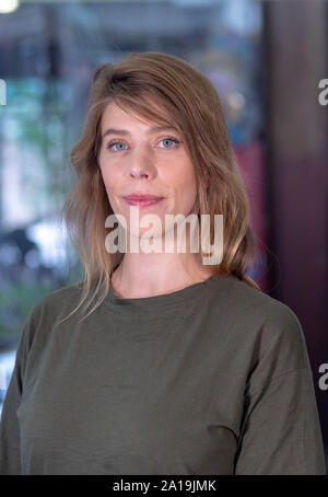 Germany. 09th Sep, 2019. The film director Nora Fingscheidt can be seen after an interview. Fingscheidt's award-winning film 'Systemsprenger' starts on 19.09.2019 in German cinemas. Credit: Jens Büttner/dpa-Zentralbild/dpa/Alamy Live News Stock Photo