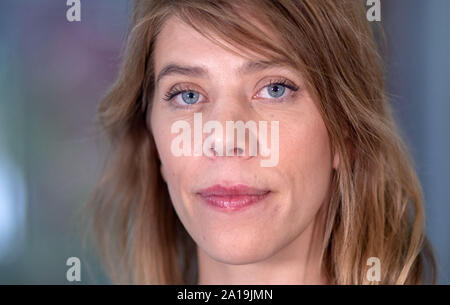 Germany. 09th Sep, 2019. The film director Nora Fingscheidt can be seen after an interview. Fingscheidt's award-winning film 'Systemsprenger' starts on 19.09.2019 in German cinemas. Credit: Jens Büttner/dpa-Zentralbild/dpa/Alamy Live News Stock Photo