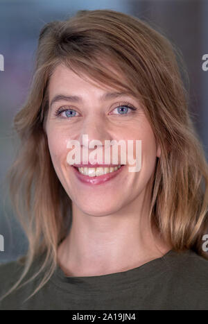 Germany. 09th Sep, 2019. The film director Nora Fingscheidt can be seen after an interview. Fingscheidt's award-winning film 'Systemsprenger' starts on 19.09.2019 in German cinemas. Credit: Jens Büttner/dpa-Zentralbild/dpa/Alamy Live News Stock Photo