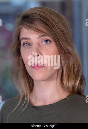 Germany. 09th Sep, 2019. The film director Nora Fingscheidt can be seen after an interview. Fingscheidt's award-winning film 'Systemsprenger' starts on 19.09.2019 in German cinemas. Credit: Jens Büttner/dpa-Zentralbild/dpa/Alamy Live News Stock Photo