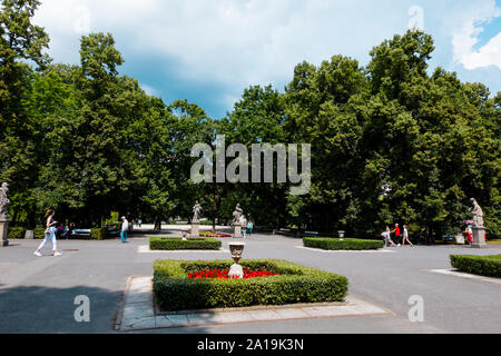 Ogrod Saski, Saxon Garden, Warsaw, Poland Stock Photo
