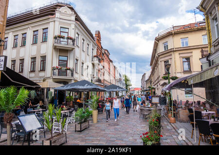 Vilniaus gatve, old town, Kaunas, Lithuania Stock Photo