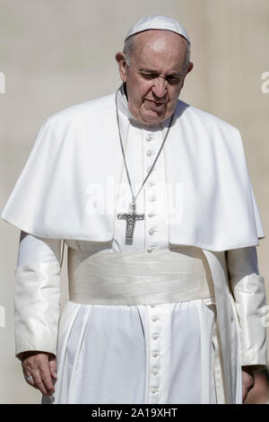 Vatican City, Vatican. 25th September, 2019. Pope Francis leads the ...