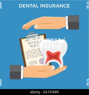 Dental Insurance Services Concept Stock Vector