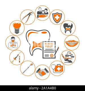 Dental Insurance Services Concept Stock Vector