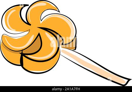 Chupa chups, illustration, vector on white background. Stock Vector
