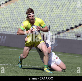 Munich, Bavaria, Germany. 21st Sep, 2019. Ben ODonell (Australia), .Rugby tournament, team England vs Australia, .Munich, Olympia Stadium, the teams of New Zealand, England, Australia, South Africa, Germany, Fiji, USA and France take part in this 2 day tournament, Credit: Wolfgang Fehrmann/ZUMA Wire/Alamy Live News Stock Photo