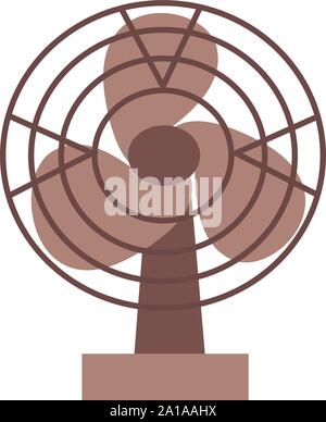 Small fan, illustration, vector on white background. Stock Vector