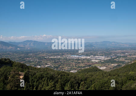 View from the Monastery of Monte Cassino in summer, Italy Stock Photo