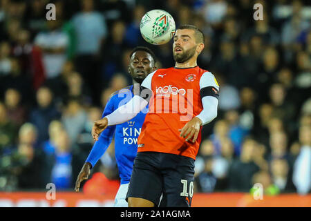 Luton, UK. 07th June, 2019. Elliot Lee of Luton Town during the Carabao Cup match between Luton Town and Leicester City at Kenilworth Road, Luton, England on 24 September 2019. Photo by David Horn. Credit: PRiME Media Images/Alamy Live News Stock Photo