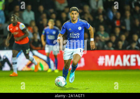 Luton, UK. 07th June, 2019. Ayoze Perez of Leicester City during the Carabao Cup match between Luton Town and Leicester City at Kenilworth Road, Luton, England on 24 September 2019. Photo by David Horn. Credit: PRiME Media Images/Alamy Live News Stock Photo