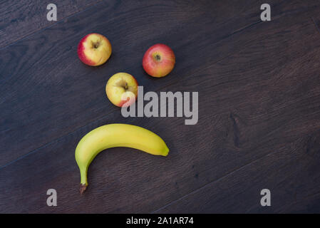 fruit emoji sad smile happy Stock Photo