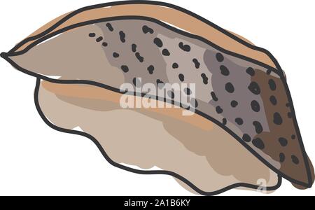 Mackerel, illustration, vector on white background. Stock Vector