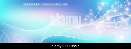 Nano technologies abstract background. Cyber technology concept. Artificial Intelligence, virtual reality, bionics, robotics, global network Stock Vector