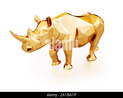 3D illustration of rhinoceros Stock Photo