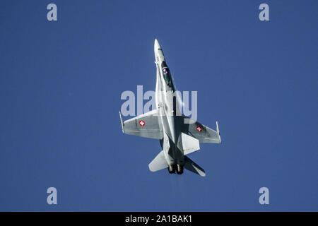 Swiss Air Force F 18 Hornet jet Stock Photo
