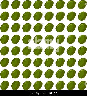 Kiwi wallpaper, illustration, vector on white background. Stock Vector