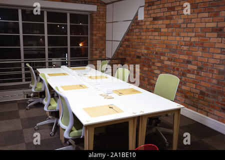 Empty meeting room in an office Stock Photo