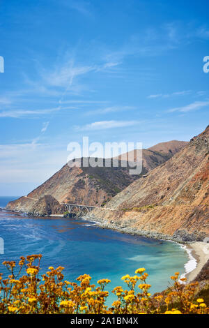 Pacific Coast Highway California Route 1 Scenic near Big Sur California ...