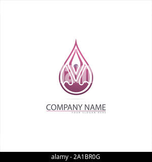 Colorful Yoga Logo Design Stock Photo