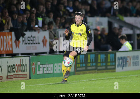 Burton Upon Trent, UK. 25th Sep, 2019. Reece Hutchinson of Burton Albion (15) during the EFL Carabao Cup match between Burton Albion and Bournemouth at the Pirelli Stadium, Burton upon Trent, England on 25 September 2019. Photo by Mick Haynes. Editorial use only, license required for commercial use. No use in betting, games or a single club/league/player publications. Credit: UK Sports Pics Ltd/Alamy Live News