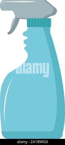 Glass cleaner spray, illustration, vector on white background. Stock Vector