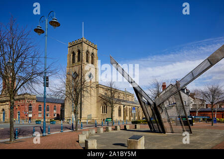 Holy Trinity & Christ Church in Stalybridge, Tameside Stock Photo