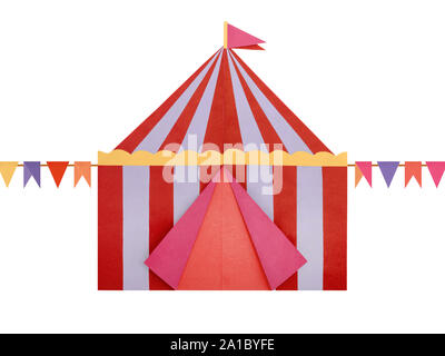 Circus Tent origami paper Stock Photo