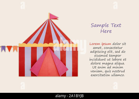 Circus Tent origami paper Stock Photo