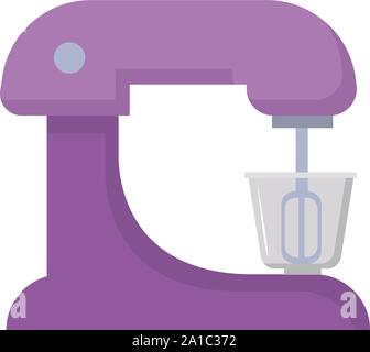 Purple mixer, illustration, vector on white background. Stock Vector