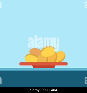 Apricots, illustration, vector on white background. Stock Vector