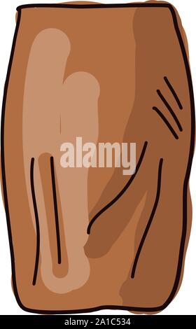 Pencil skirt, illustration, vector on white background. Stock Vector