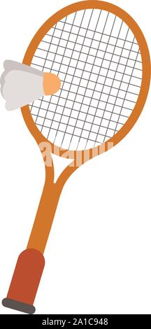 Racket, illustration, vector on white background. Stock Vector