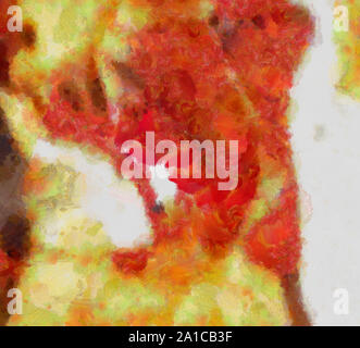 Macro artwork part, oil paint background, close up art fragment, unique grunge texture in HQ, modern hand drawing pattern for designed original produc Stock Photo