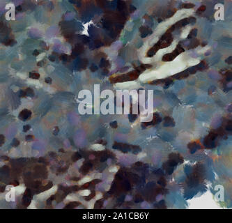 Macro artwork part, oil paint background, close up art fragment, unique grunge texture in HQ, modern hand drawing pattern for designed original produc Stock Photo
