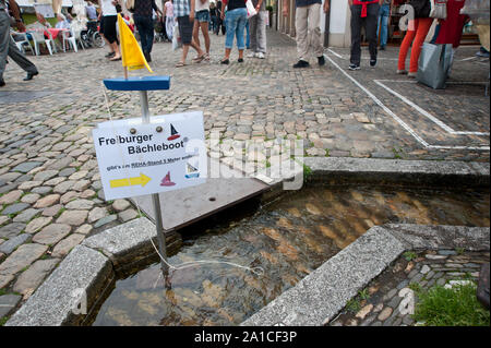 Freiburg im Breisgau, Freiburger Bächle Stock Photo