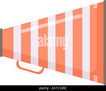 Megaphone, illustration, vector on white background. Stock Vector