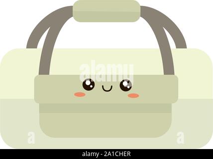 Sport bag, illustration, vector on white background. Stock Vector