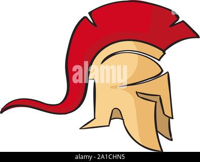 Sparta, illustration, vector on white background. Stock Vector