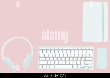 PC gear, illustration, vector on white background. Stock Vector